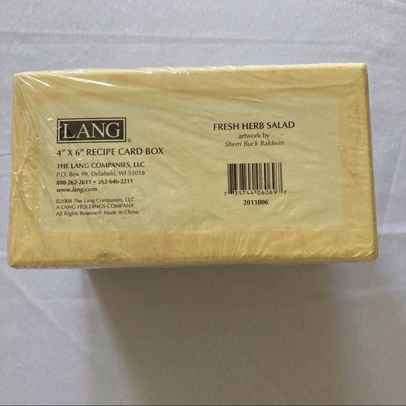 Lang 4" x 6" Recipe Card Box - Home Cooking - Picture 3 of 4